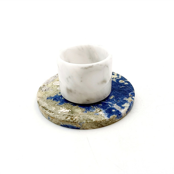 10cm Nordic Marble Coaster Set - Sustainable Table Protectors